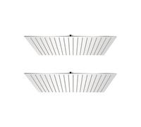 Pomme de douche plongeante 2 pcs Acier inoxydable 50x50 cm