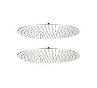 Pomme de douche plongeante 2 pcs Acier inoxydable Ø 50 cm