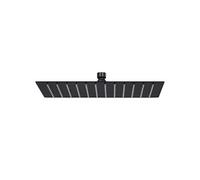 vidaXL Regendouchekop rechthoekig 30x20 cm roestvrij staal zwart147700 Noir G