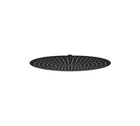 vidaXL Pomme de douche pluie Acier inoxydable 50 cm Ronde Noir