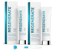 Regenerate Dentifrice avancé - Réparation de l'émail des dents - Dentifrice blanchissant, dents saines fortes, renforce, réduit la sensibilité, protège contre les caries - Comprend un nettoyeur de