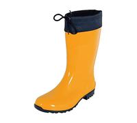 Regenliebe Bottes de Pluie Longues en Caoutchouc pour Femme - Jaune - Jaune, 39 EU