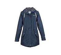 Regenliebe Manteau de pluie pour femme | Imperméable cintré | Doublure intérieure rayée | Coupe-vent et imperméable, bleu marine, 50
