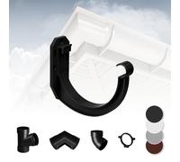 Regenrinnensystem - 90mm Plastique PVC, Séléction Composants - RainWay90 - Anthracite, Support