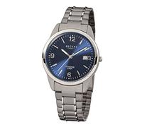 REGENT - 11090247 - Montre Homme - Quartz Analogique - Bracelet Titane Gris