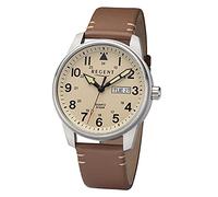 Regent 32018695 Montre analogique à quartz pour homme, Cadran crème, bracelet