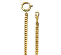 Regent 5mm Taschenuhren-Kette P-44 Chaîne Platte Plaqué Or URP044