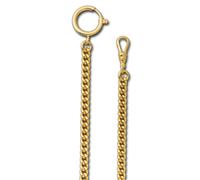 Regent 5mm Taschenuhren-Kette P-46 autour de Panzer Plaqué Or URP046