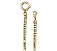 Regent 5mm Taschenuhren-Kette P-48 Figaro Plaqué Or URP048
