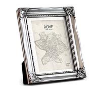 Casa Chic – Cadre photo Rococo 13x18 cm, verre, baroque, passe-partout 10x15 cm inclus – Argent