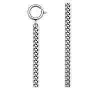 REGENT Chaîne de montre de poche pour montre de poche avec mousqueton et anneau ressort dans différentes variantes, Ps-02 - Gris 6 mm