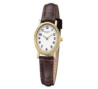 REGENT Femmes Analogique Quartz Montre avec Bracelet en Cuir 12100772