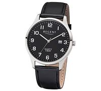 REGENT Hommes Analogique Quartz Montre avec Bracelet en Cuir 11110832