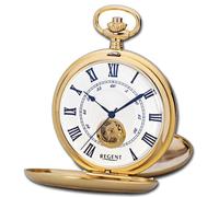 Regent Hommes Montre de Poche Analogue Boîtier Or URP708