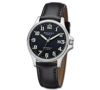 Regent Montre Analogique Pour Homme Bracelet En Cuir Noir URF1259