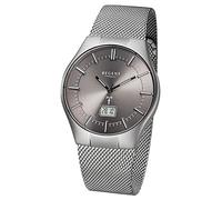 Regent Montre Argent Analogique-Numérique FR-215 Bracelet en Acier Inoxydable