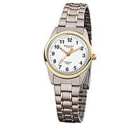 Regent - Montre Bracelet pour Femme avec Bracelet en Titane et Fermoir Pliant, Petits Chiffres Arabes, Quartz, 26 mm de diamètre, Wite, Bracelet