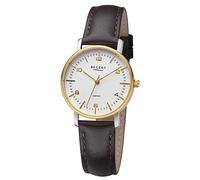 Regent Montre Bracelet pour Femmes Analogue Bracelet en Cuir Brun Foncé URF1481