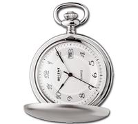 Regent Montre de Poche Homme Analogique Quartz Boîtier Argenté URP733