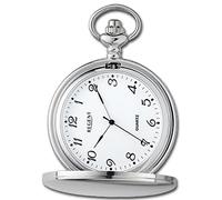 Regent Montre De Poche Pour Hommes Analogique Boîtier Argent URP735