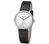 Regent Montre Femme Analogique Bracelet En Cuir Noir URF1318