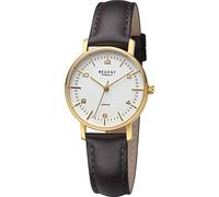 Regent Montre Femme Bracelet en cuir Montre analogique brun foncé URF1480