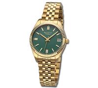 Regent Montre Femmes Edelstahl-Armbanduhr Analogue Bracelet en Métal Or URBA878