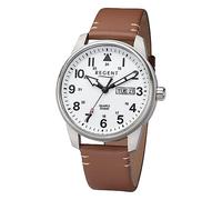 Regent Montre Homme Bracelet en cuir Montre analogique brune claire URF1254
