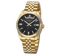 Regent Montre Hommes Edelstahl-Armbanduhr Analogue Bracelet en Métal Or URBA884