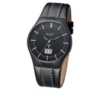 Regent Montre Noir Analogique-Numérique FR-216 Bracelet en Cuir URFR216