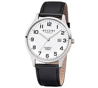 Regent Montre Pour Homme Avec Bracelet En Cuir Noir/Blanc F-1241
