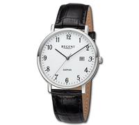 Regent Montre Pour Hommes Analogique Bracelet En Cuir Noir URF1423