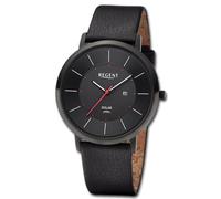 Regent Montre Solaire Analogique Pour Hommes Bracelet En Cuir Noir UR1114106