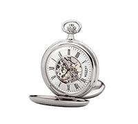 REGENT Savonnette Montre de Poche pour Homme avec Squelette 51 mm - Remontage Manuel - Chiffres Romains - Différentes Variantes