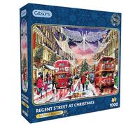 Regent Street | Puzzle de 1000 pièces | Noël à Londres | Puzzle durable pour adultes | Excellent cadeau pour adultes | Gibsons Games B Corp