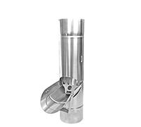 Regenwasserklappe mit Sieb Zink 80 mm