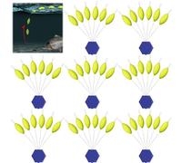 Regerly 48pcs EPS Flotteurs de Pêche Bobber Pilot de Truite 20mm*9MM Accessoires de Pêche