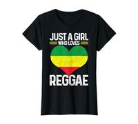 Reggae Fille Rasta Rastafari Jamaïcain T-Shirt