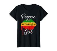 Reggae Girl Lips jamaïcain T-Shirt