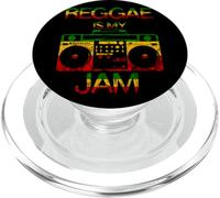 Reggae is My Jam Rasta Boombox Rastafari Roots Musique PopSockets PopGrip pour MagSafe
