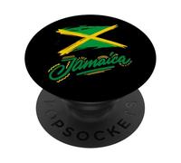Reggae Jamaican Music Just Relax, Jamaica Graphic Designs PopSockets PopGrip Adhésif