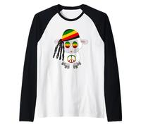 Reggae Mouton Hippie Agneau Rastafari Dreads Rasta Reggae Musique Manche Raglan