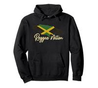 Reggae Nation Jamaica Island Design Drapeau Jamaïque Rasta Sweat à Capuche