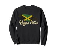 Reggae Nation Jamaica Island Design Drapeau Jamaïque Rasta Sweatshirt