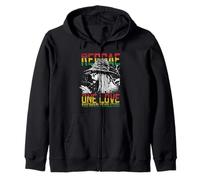 Reggae Rastafari Love Rasta Reggae Racines Jamaïque Sweat à Capuche