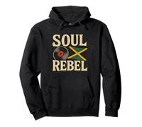 Reggae Roots Drapeau de la Jamaïque et Disque Vinyle rétro Sweat à Capuche