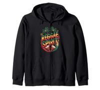 Reggae Spirit Caribbean Rasta Roots Batteries Vibes Sweat à Capuche