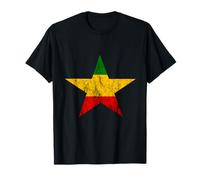 Reggae Star Rasta Reggae Musique Hippie Jamaïque Rastafari T-Shirt