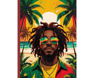 Reggae Style Lined Notebook: For studying, writing music, and positive thoughts