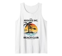 Reggae Sunset Vibes, musique rétro Palm Tree, Beach Fire Dub Inc. Débardeur